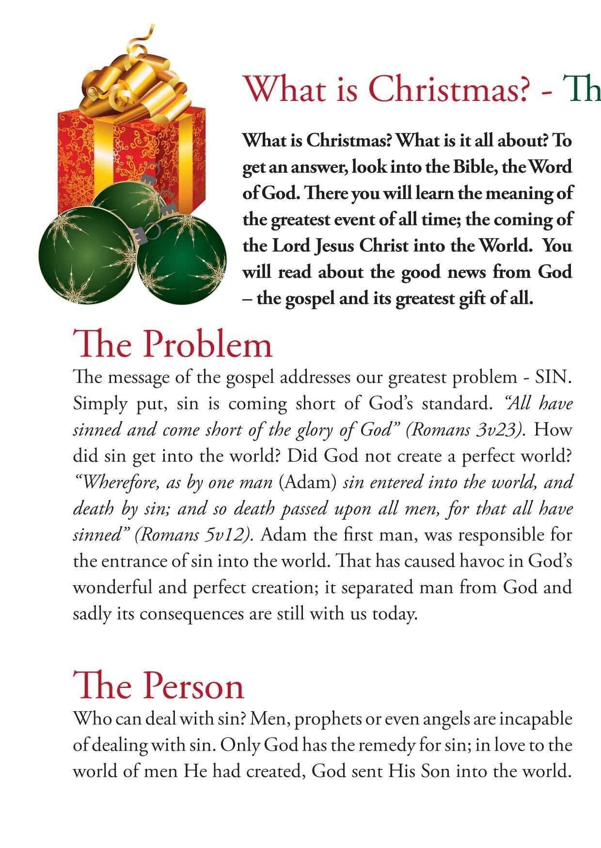 What is Christmas? - The Gospel and the Greatest Gift of All