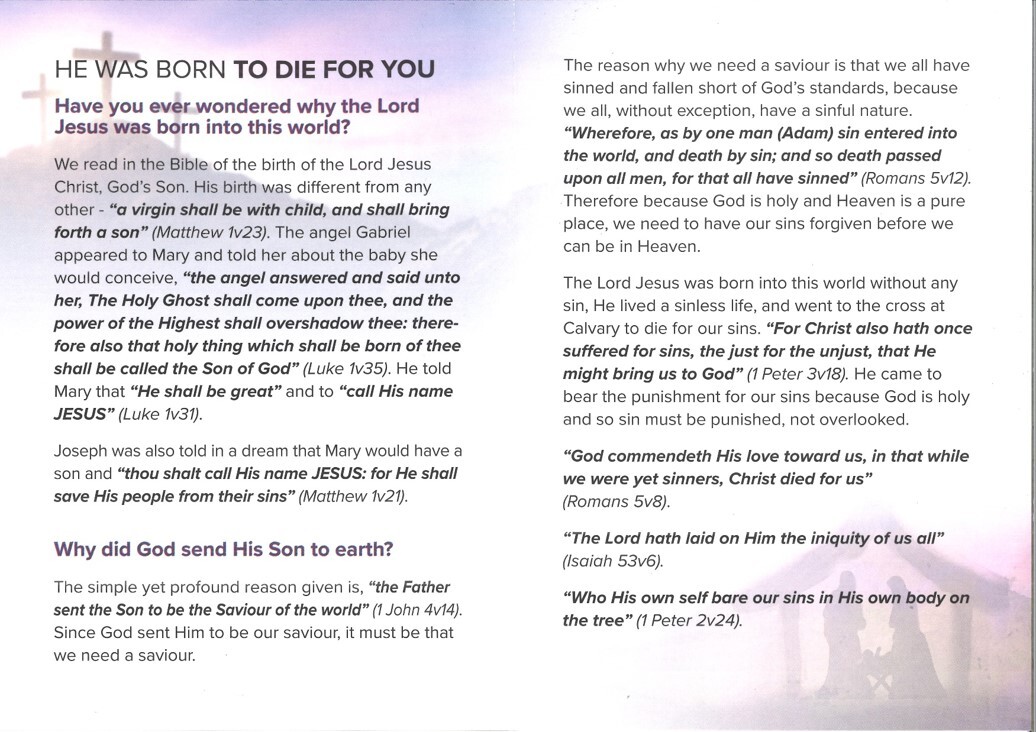 He was Born to Die for You