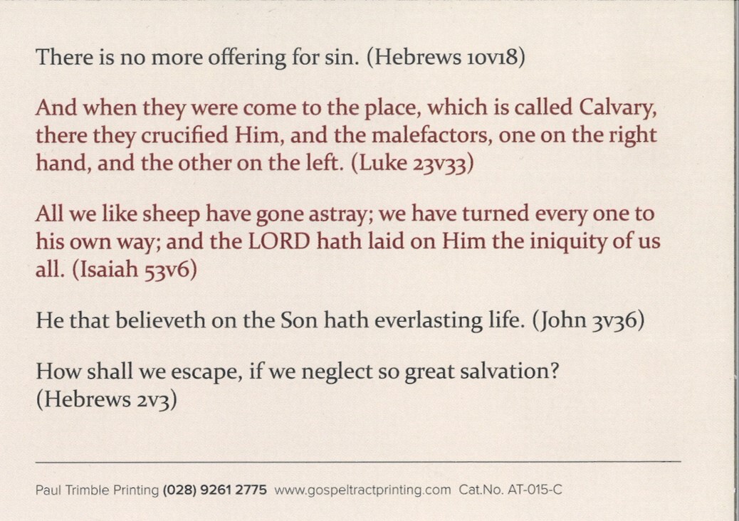 One Sacrifice for Sins Forever