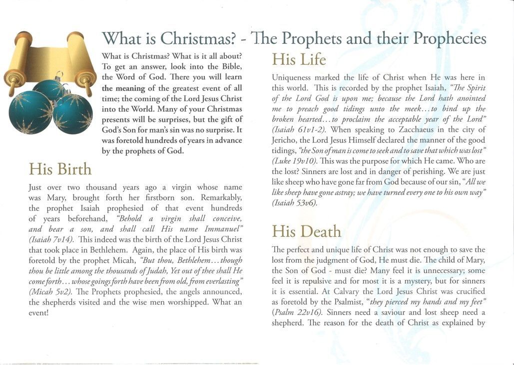What is Christmas? - The Prophets and their Prophecies