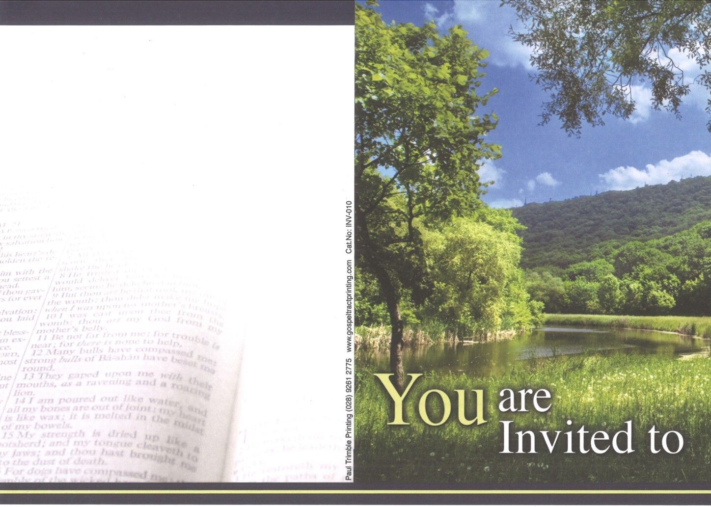 Trees & River Invitation