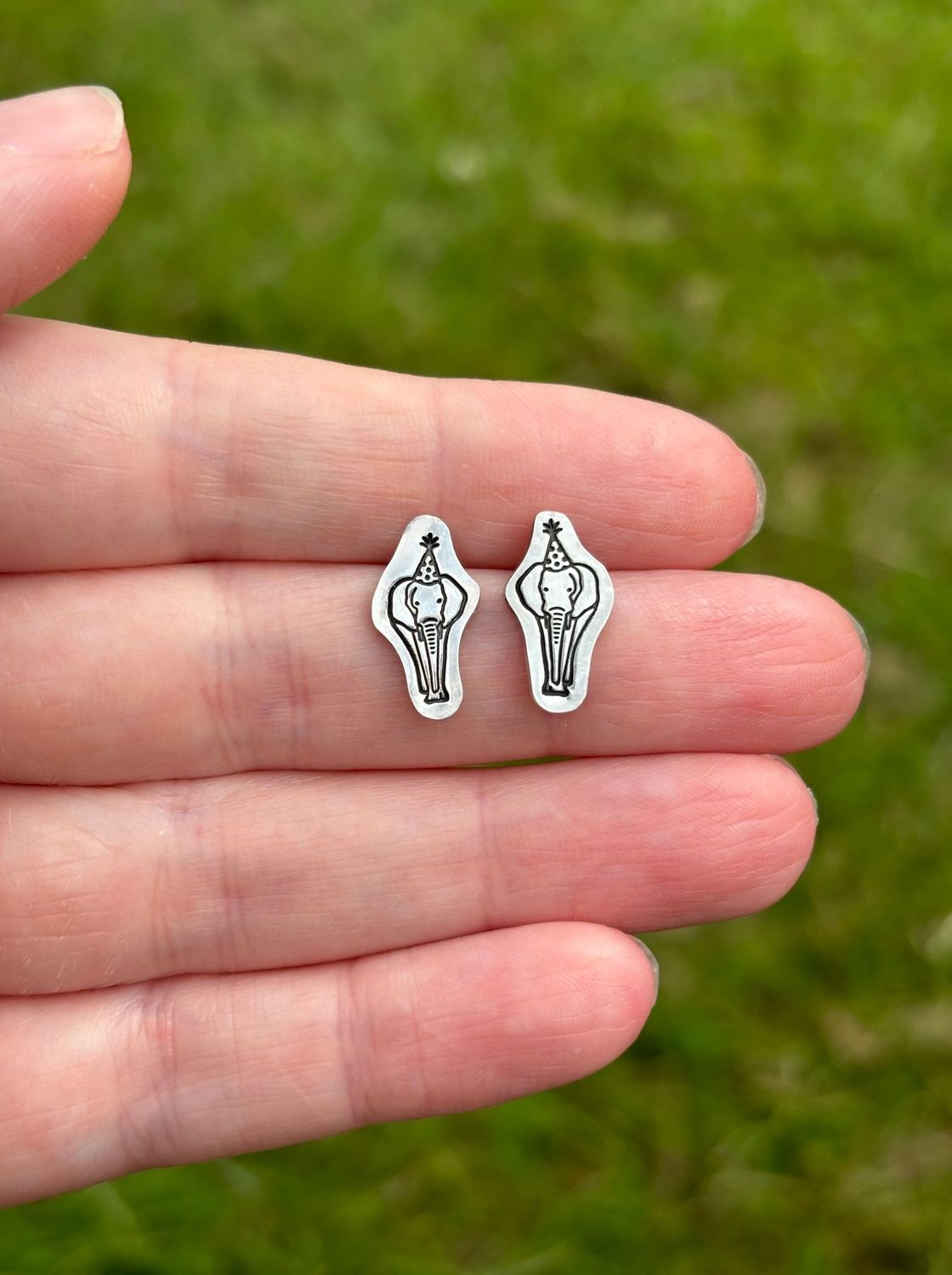 Party Elephant Earrings