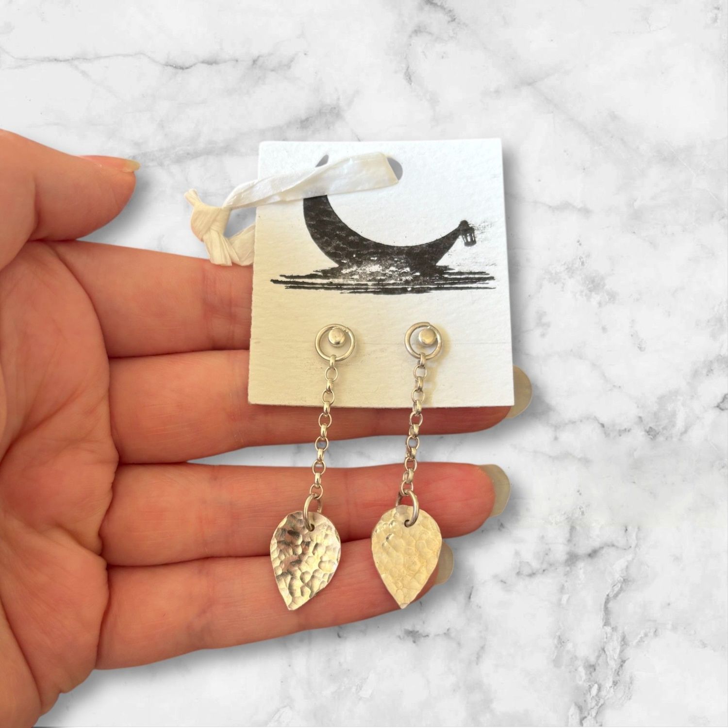 Dangly Leaf Earrings