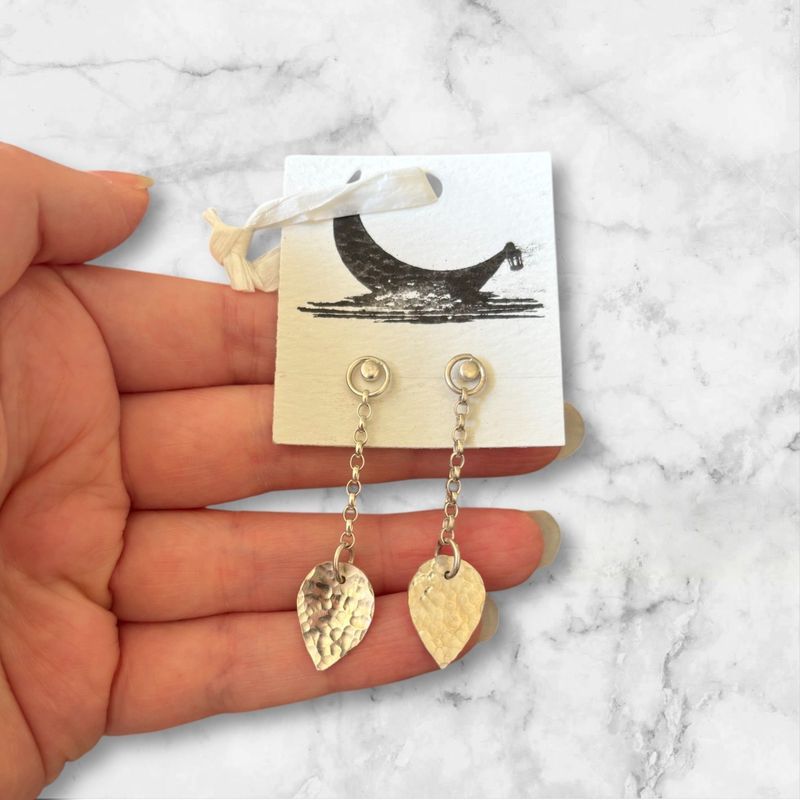 Dangly Leaf Earrings