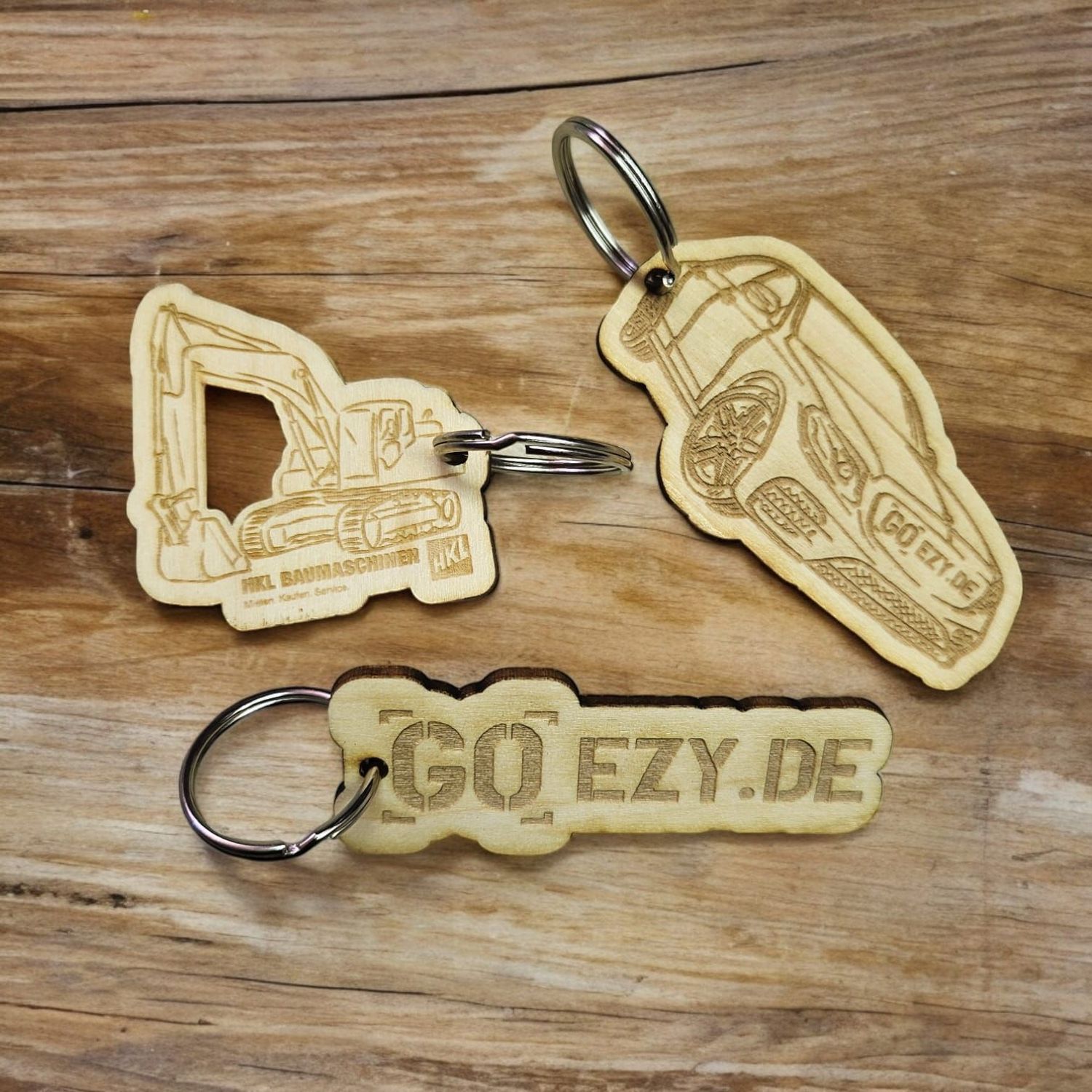 Holz Schlüsselanhänger, personalisierbar