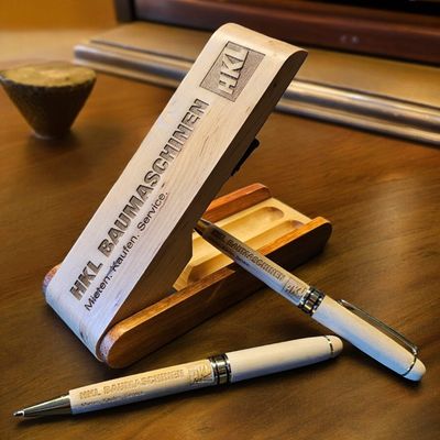 Holz-Kugelschreiber Etui Set, personalisierbar Holz-Kugelschreiber Etui Set, personalisierbar