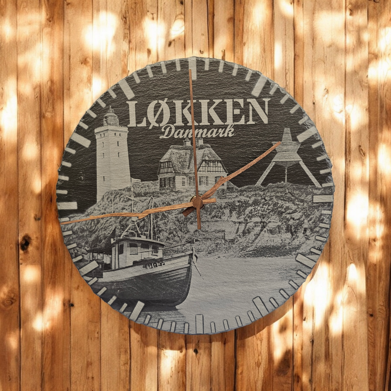Schieferuhr "Løkken"