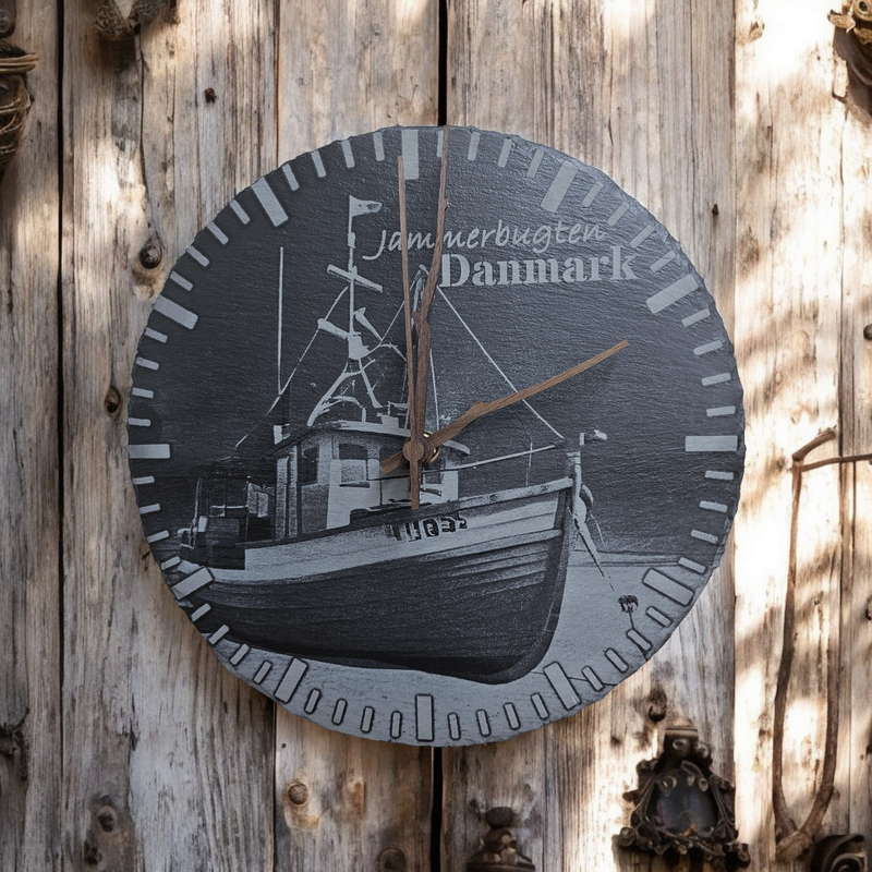 Schieferuhr "Jammerbugten"