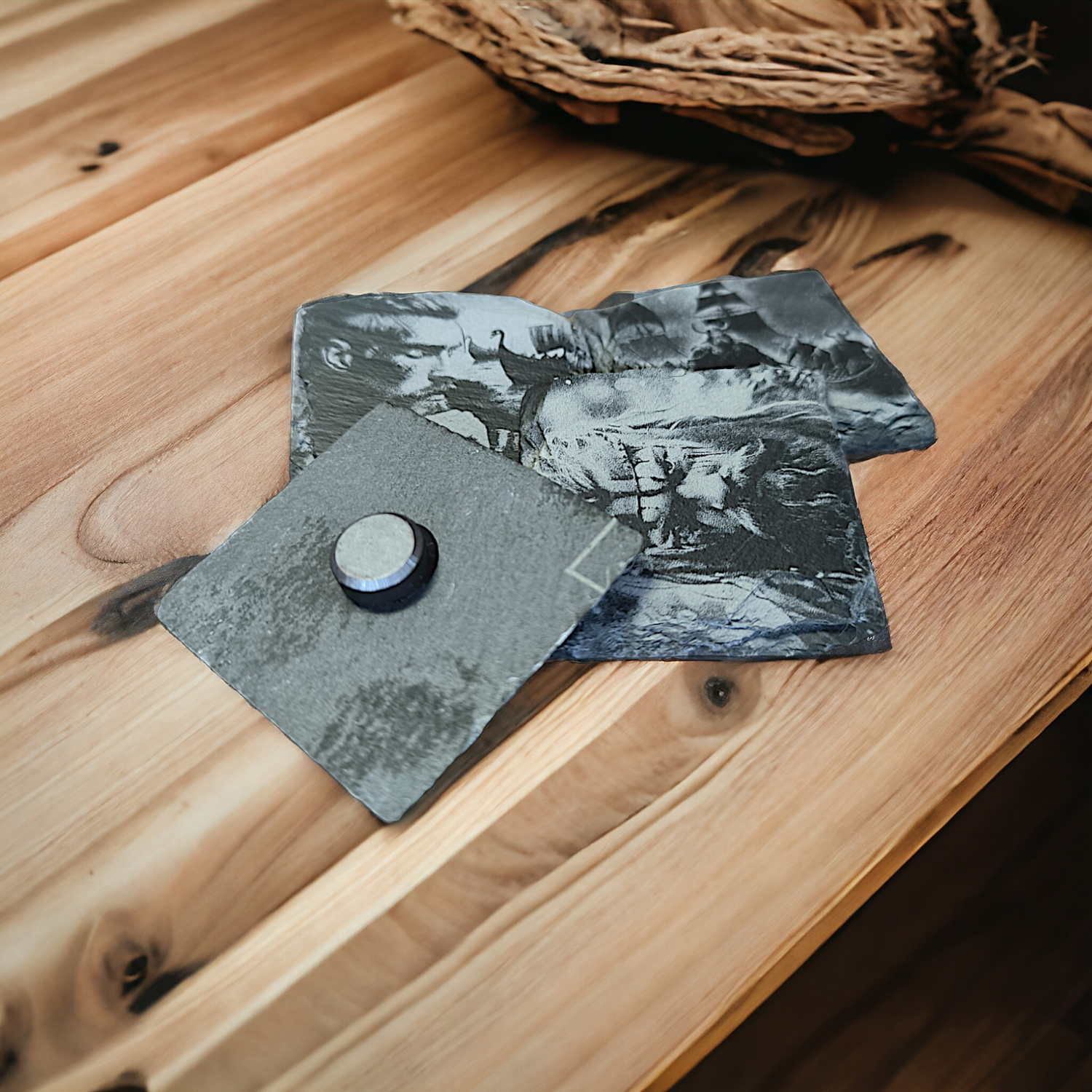 Schiefer Magnet Set "Wikinger"