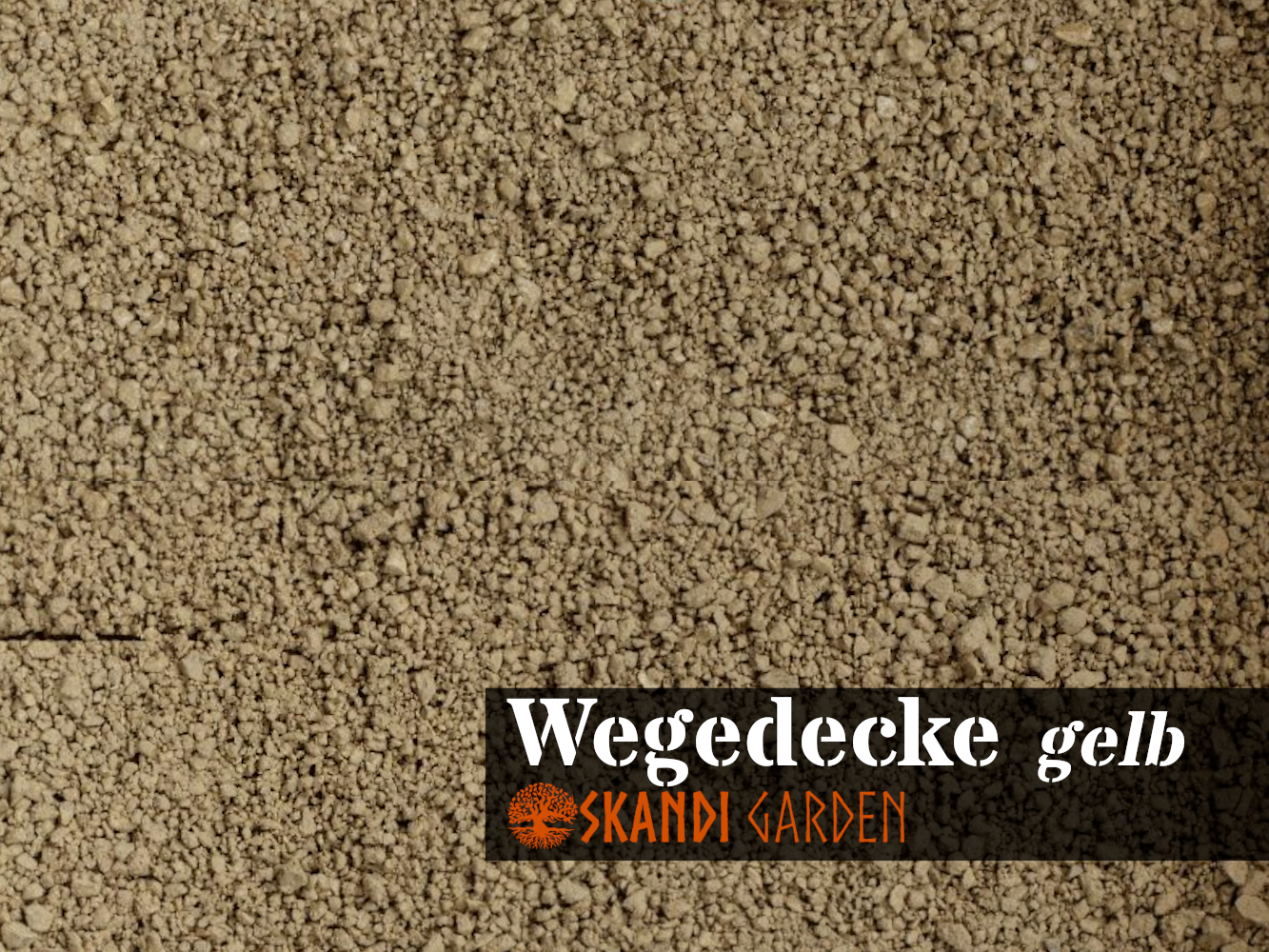 Wassergebundene Wegedecke, gelb