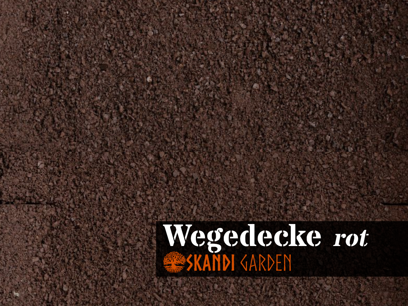 Wassergebundene Wegedecke, rot