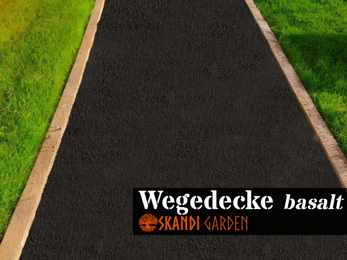 Wassergebundene Wegedecke, basalt