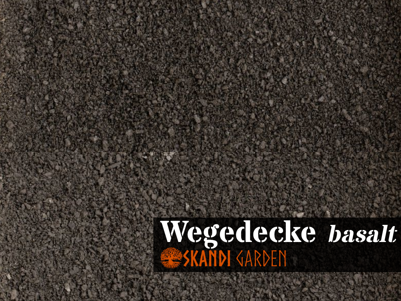 Wassergebundene Wegedecke, basalt