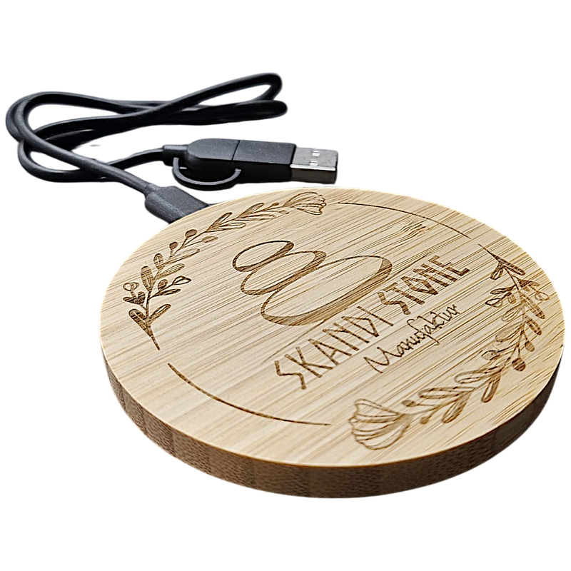 Holz Ladegerät, personalisierbar Holz Ladegerät, personalisierbar