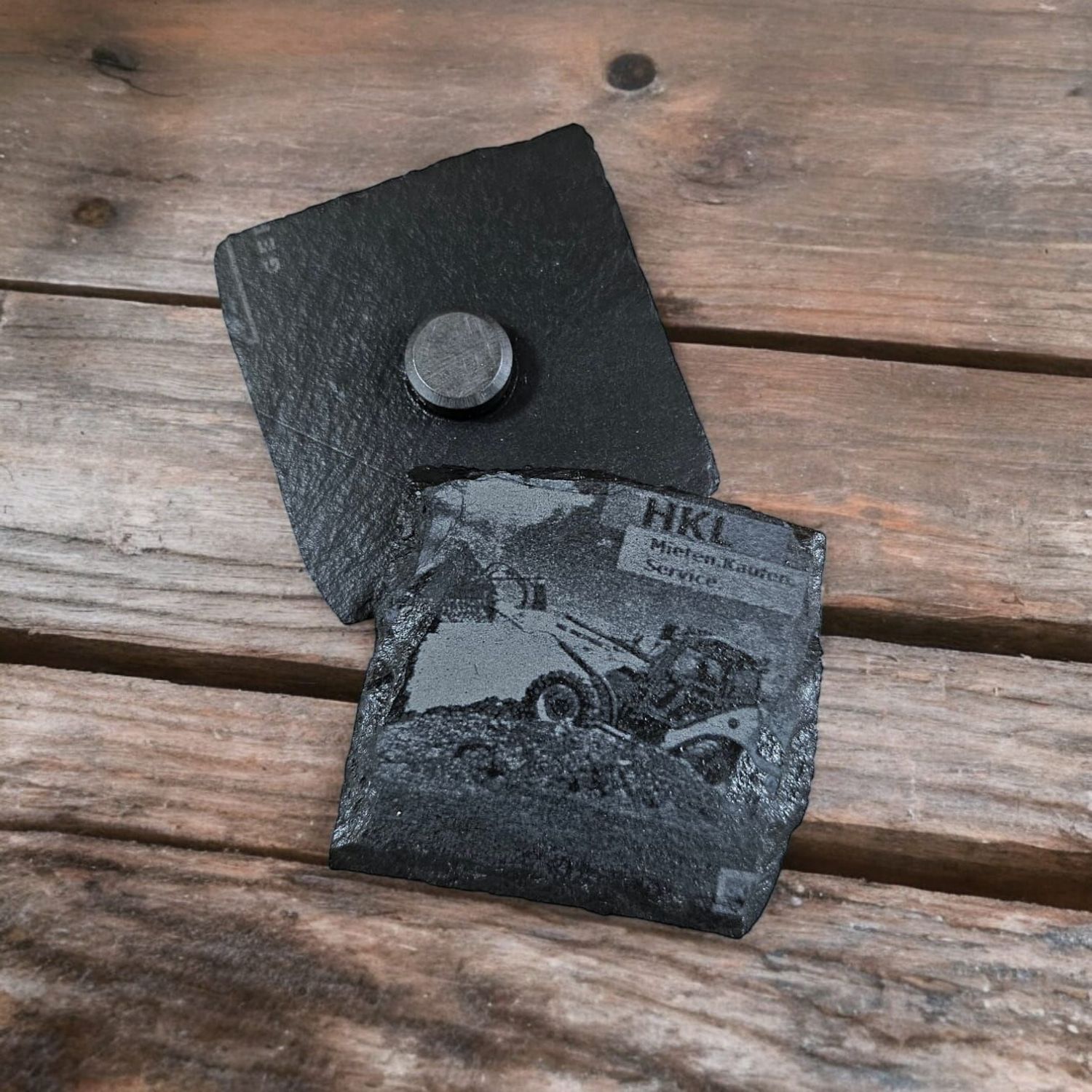 Schiefer-Magnet / personalisierbar