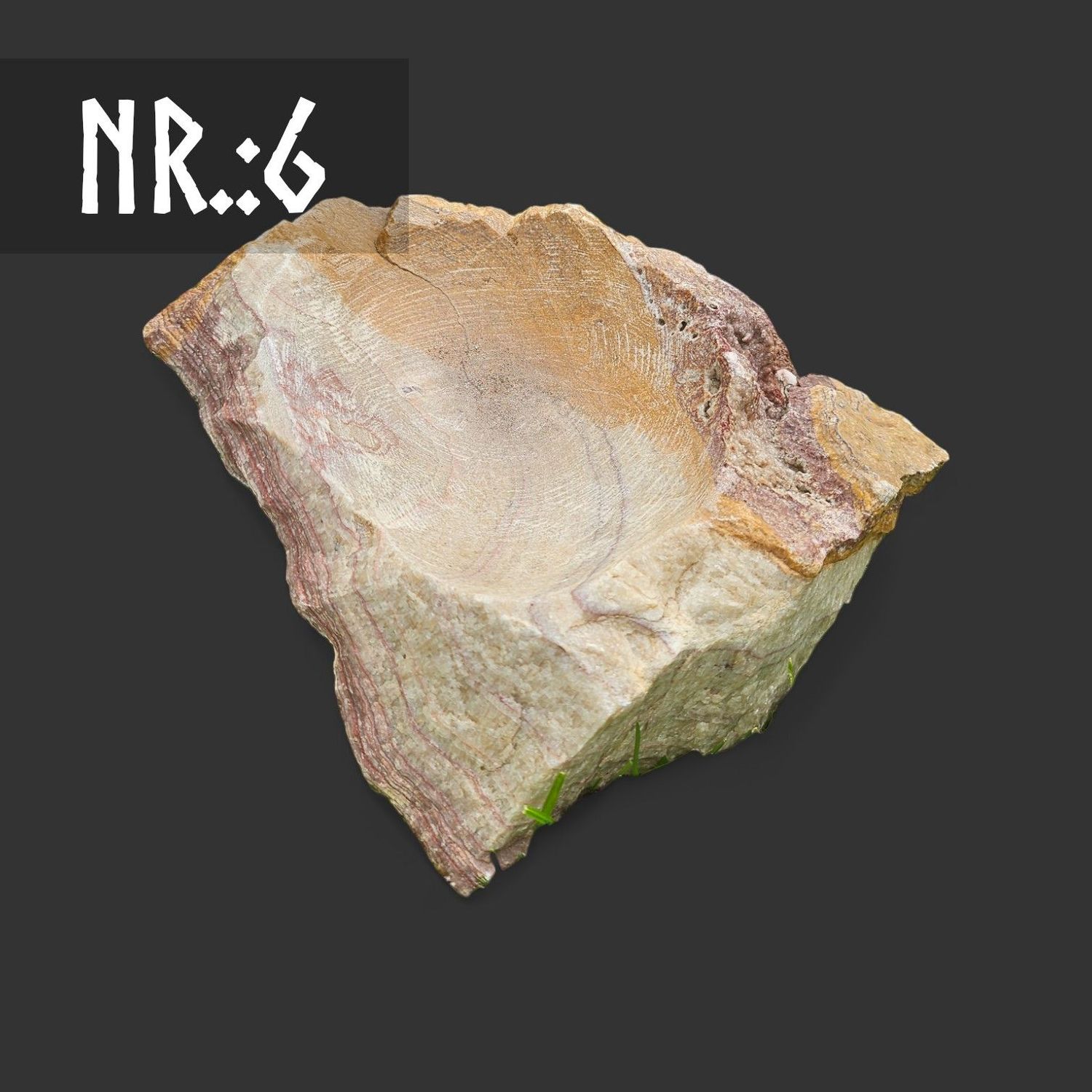 Vogeltränke, Naturstein beige