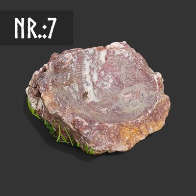Vogeltränke, Naturstein rot