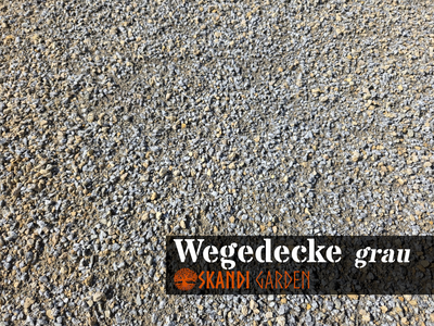 Wassergebundene Wegedecke, grau Wassergebundene Wegedecke, grau