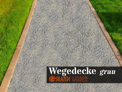 Wassergebundene Wegedecke, grau