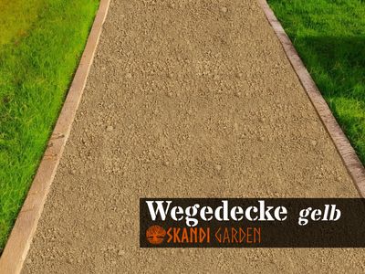 Wassergebundene Wegedecke, gelb