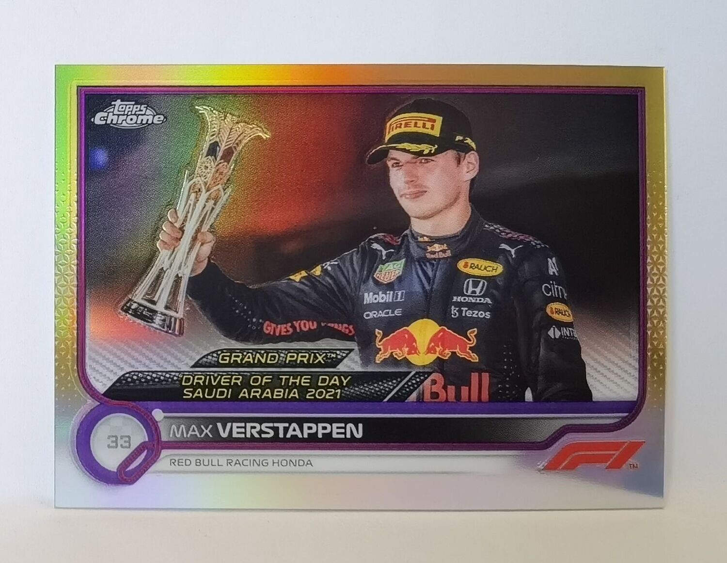 Nr. 192 Max Verstappen  Gold/Purple Parallel Chrome 2022