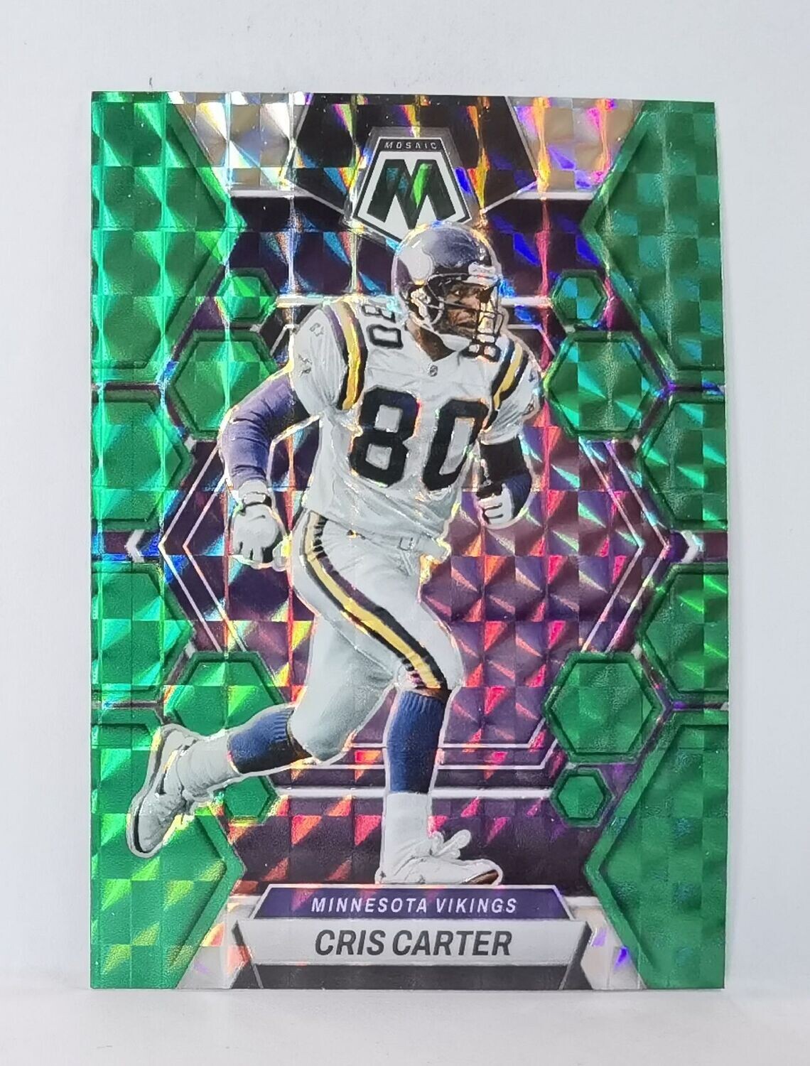 157 Cris Carter - Minnesota Vikings (GREEN PRIZM)