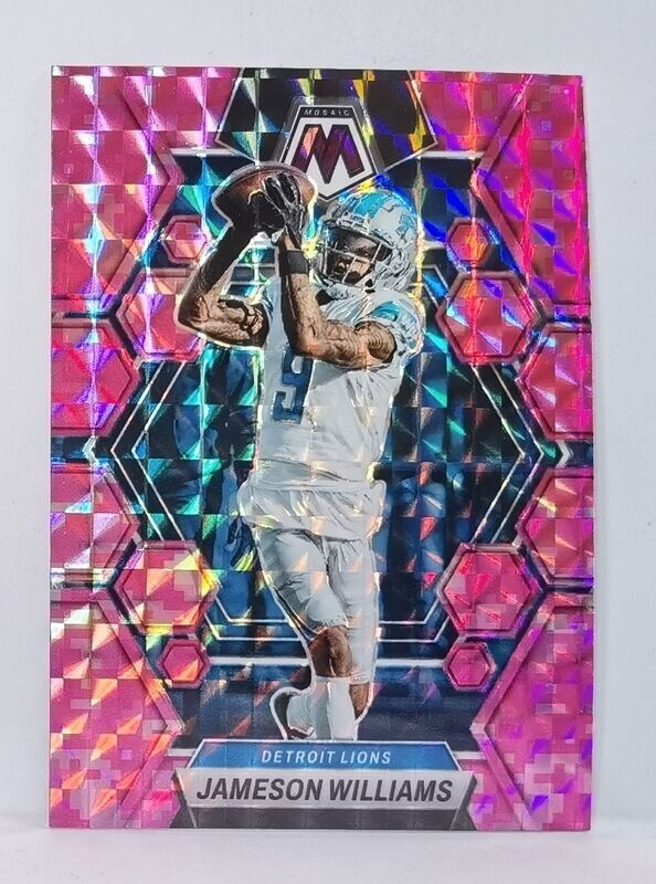 187 Jameson Williams - Detroit Lions (PINK PRIZM)