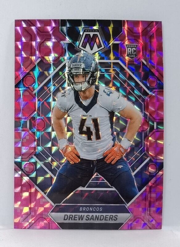 318 Drew Sanders - Denver Broncos (PINK PRIZM)