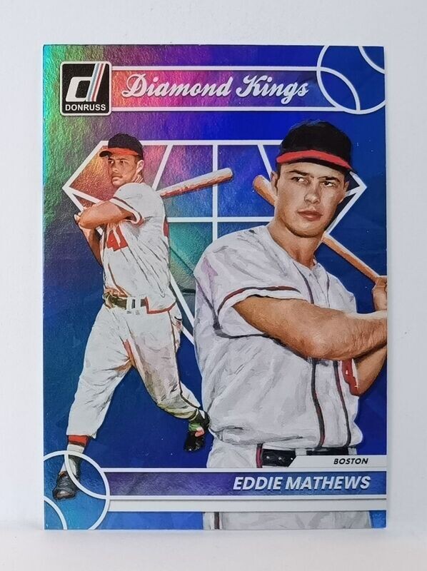 13 Eddie Mathews - Boston Braves ( Holo Blue)