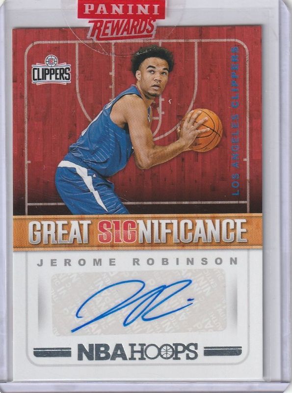 2018-19 Panini Hoops Basketball *JEROME ROBINSON* Auto