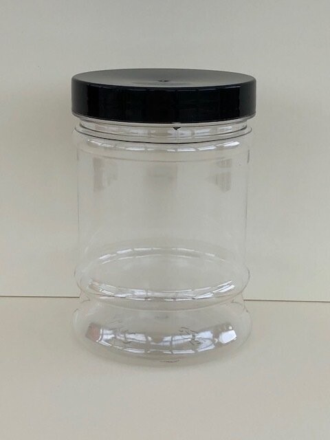 380ml Victorian Style Jars with Black or Coloured Screw Caps
