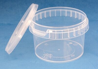 210ml Clear Tamper Evident Tubs with Lids