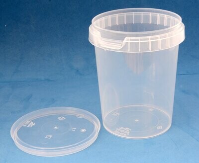 520ml Clear Tamper Evident Tubs with Lids