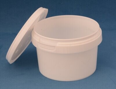 550ml White Tamper Evident Tubs with Lids