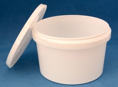 1090ml White Tamper Evident Tubs with Lids