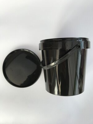 1180ml Black Tamper Evident Tubs with Handles and Lids