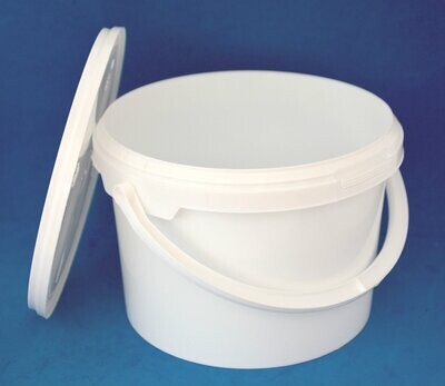 3000ml White Tamper Evident Tubs with Lids