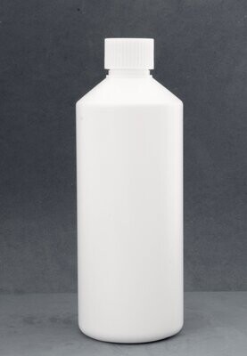 500ml White Bottles with a Choice of Caps