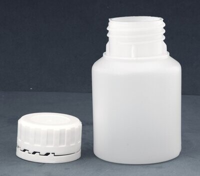 125ml Wide Neck Bottle with 38mm Wadded or Tamper Evident Caps