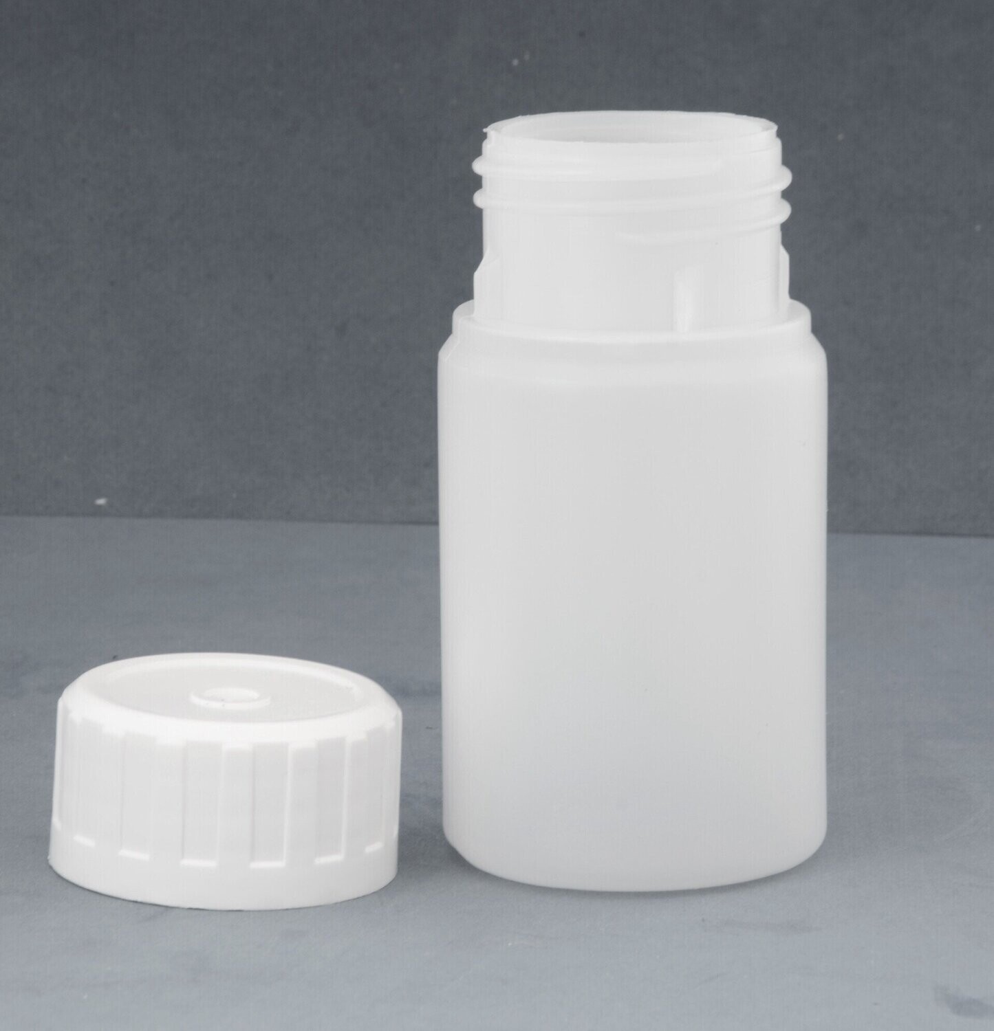 75ml Wide Neck Bottle with 38mm Plain Wadded Screw Caps