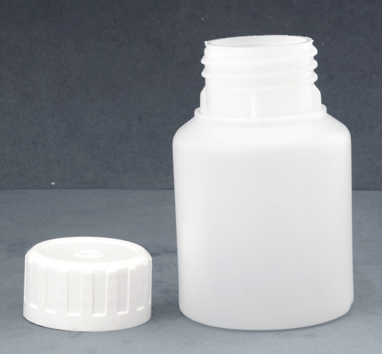 125ml Wide Neck Bottles with 38mm Plain Wadded Screw Caps
