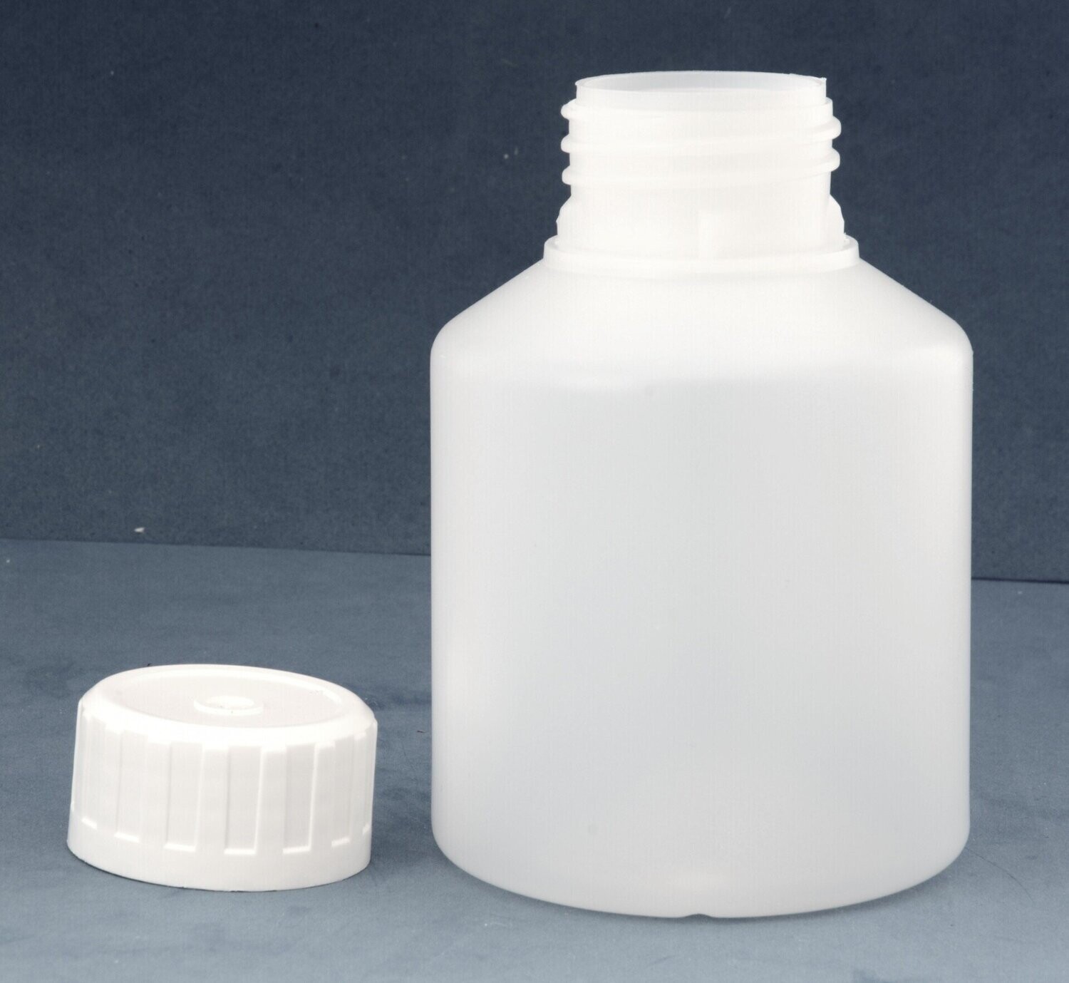 250ml Wide Neck Bottle with 38mm Plain Wadded Screw Caps