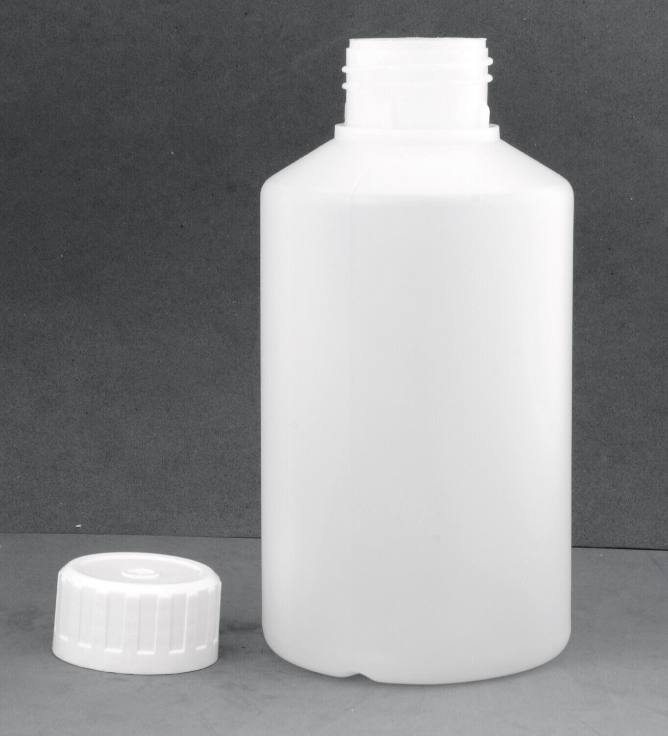 500ml Wide Neck Bottle with 38mm Plain Wadded Screw Caps