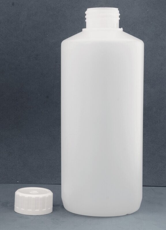 1000ml Wide Neck Bottle with 38mm Plain Wadded Screw Caps