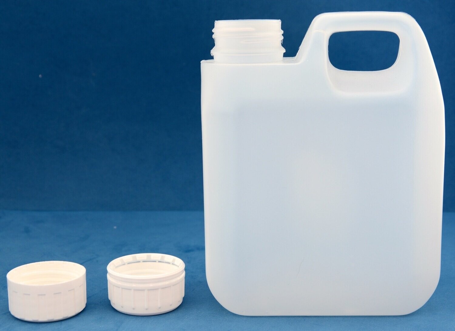 1000ml Natural Jerry Cans with 38mm Plain Wadded Screw Caps