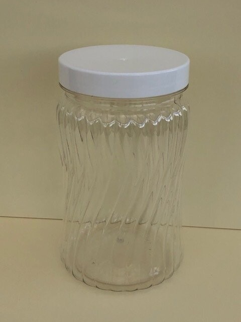 450ml Spiral Jars with White or Coloured Screw Caps