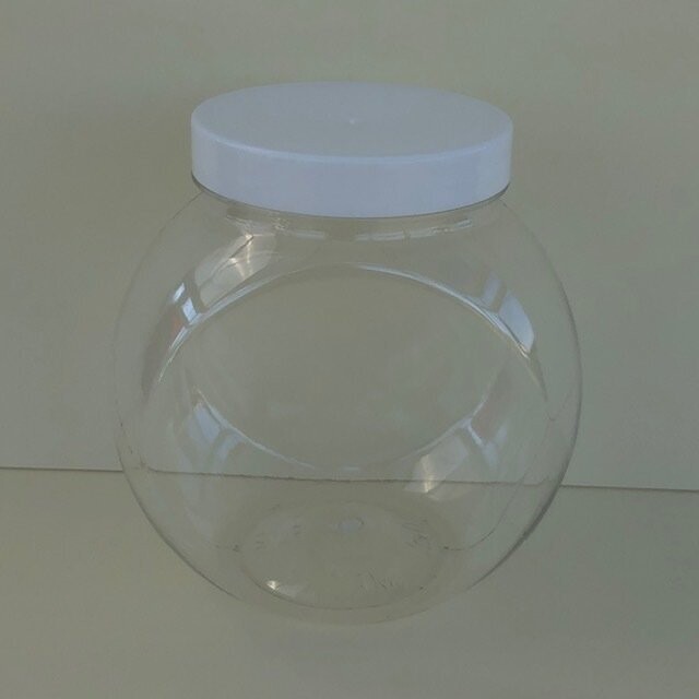 650ml Spherical Jars with White or Coloured Screw Caps