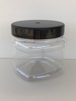 750ml Square Jars with 110mm Black or Coloured Screw Caps