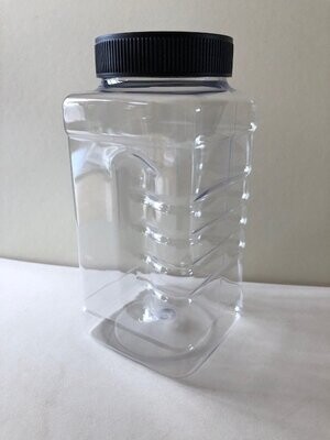 1000ml Square Gripper Jars with Shaker Caps
