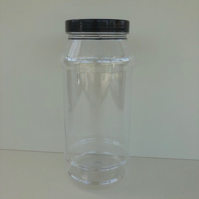 1000ml Victorian Style Jar with Black or Coloured Screw Caps